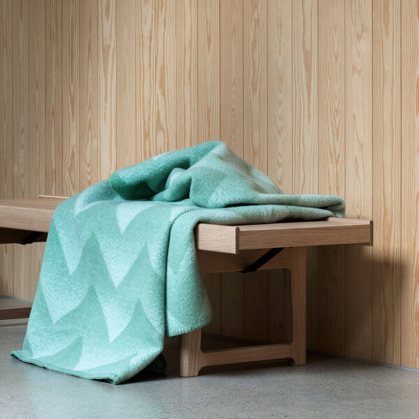 LYNILD Throw, mint, R&oslash;ros Tweed