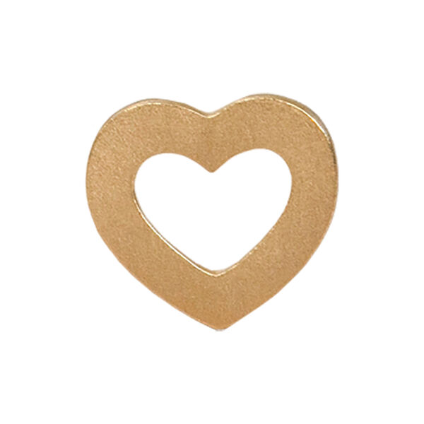 Petit Open Love Heart Earring Single, gold, Stine A Jewelry