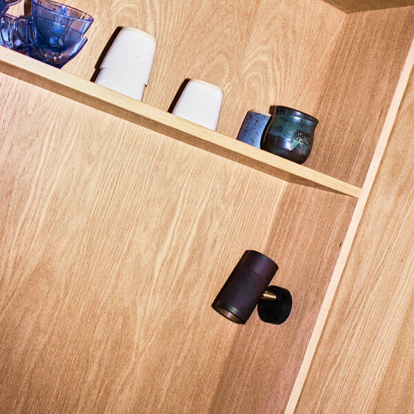 Patrone Small Wall Lamp, brown/brass, Thorup Copenhagen