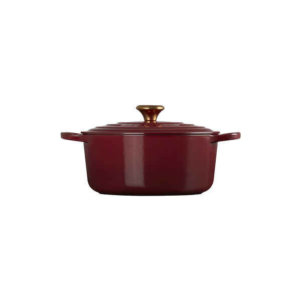 Signature gjutj&auml;rn rund gryta &Oslash; 26 cm, garnet, Le Creuset