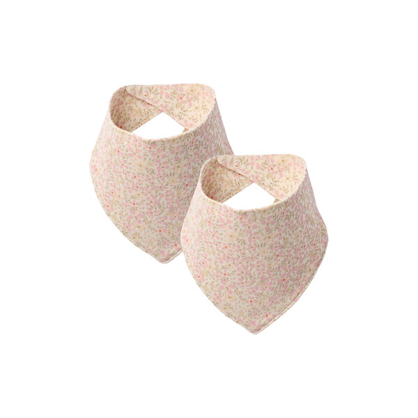 2 Bib Eden, coral flowers, Wheat