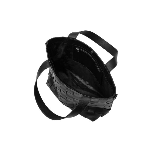 Braided Cross-Body Shopper, black, Ilse Jacobsen Hornbæk