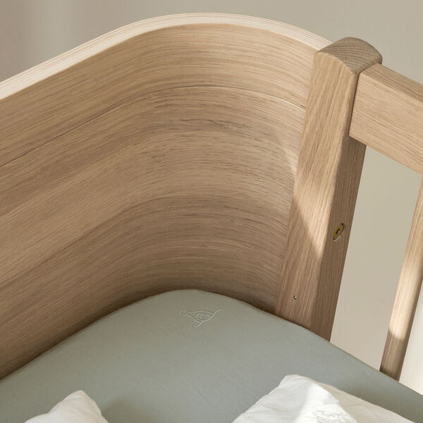 Wood Mini+ Cot Bed excl. Junior Kit 68x122 cm, oak, Oliver Furniture