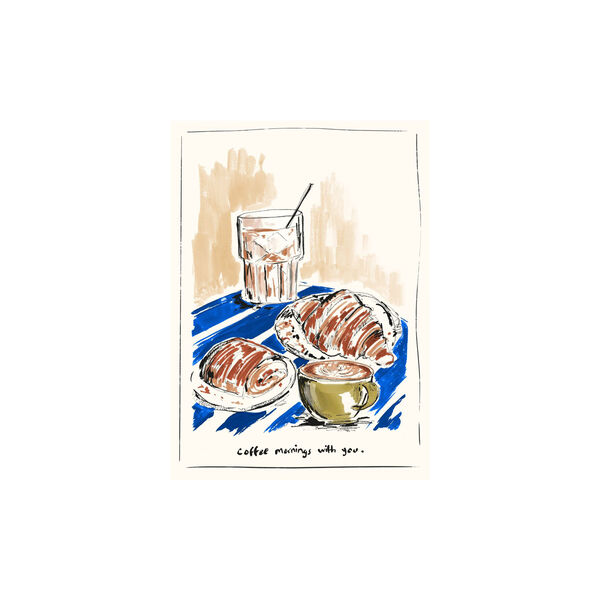 Coffee Mornings with You, Poster & Frame