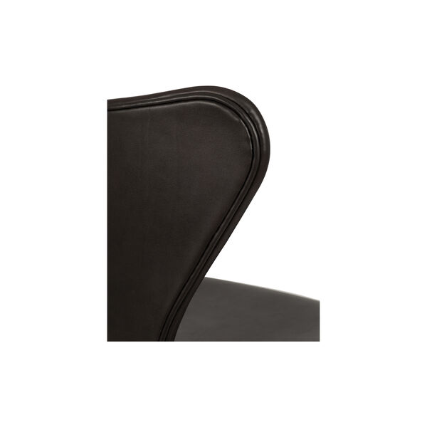 Series 7™ 3107 Fully Upholstered Chair, dark brown/chrome, Fritz Hansen