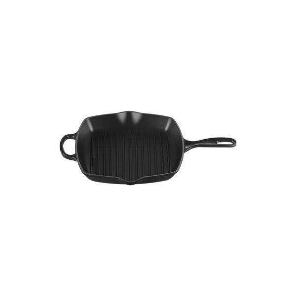 Signature gjutj&auml;rn kvadratisk grillpanna 26 cm, matte black, Le Creuset