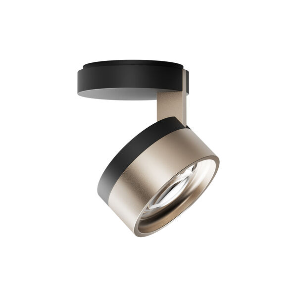 BLADE C1 SLIM taklampa, matt black/satin gold, LIGHT-POINT