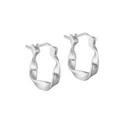 Maeve small hoops, silverpl&auml;terade, Pure by Nat