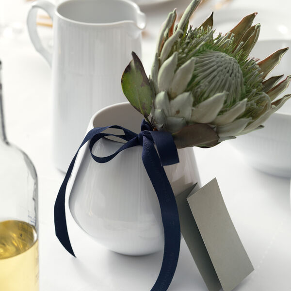 White Fluted vas, 15 cm, Royal Copenhagen