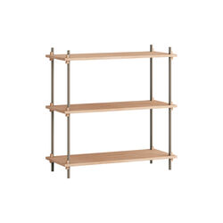 Shelving Classic Standard, oak/warm grey, MOEBE