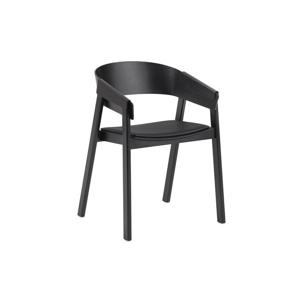 Cover Armchair, refine leather black/black, Muuto