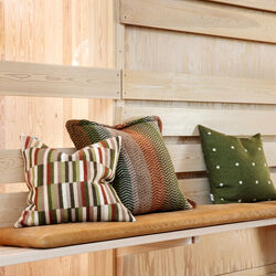 IDA Cushion, olive burgundy, R&oslash;ros Tweed