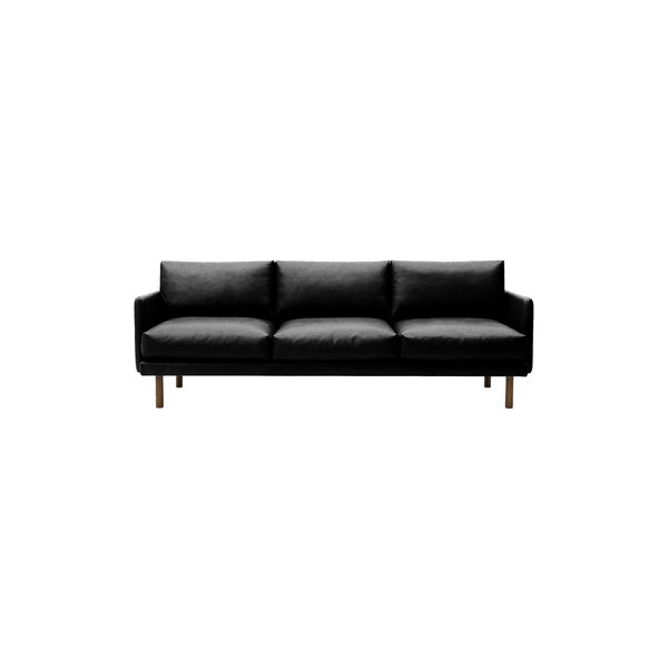 Emo 3 Seater Sofa, SemiAni Black/r&oslash;get eg, Bruunmunch Furniture