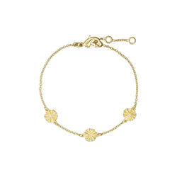 Florence bracelet w. pendants, gold plated, Pure by Nat