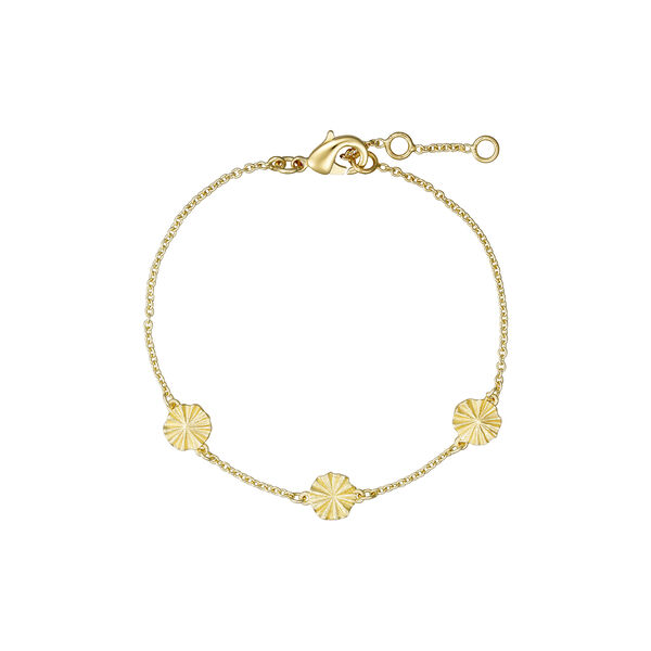 Florence bracelet w. pendants, gold plated Florence bracelet w. pendants, gold plated, Pure by Nat