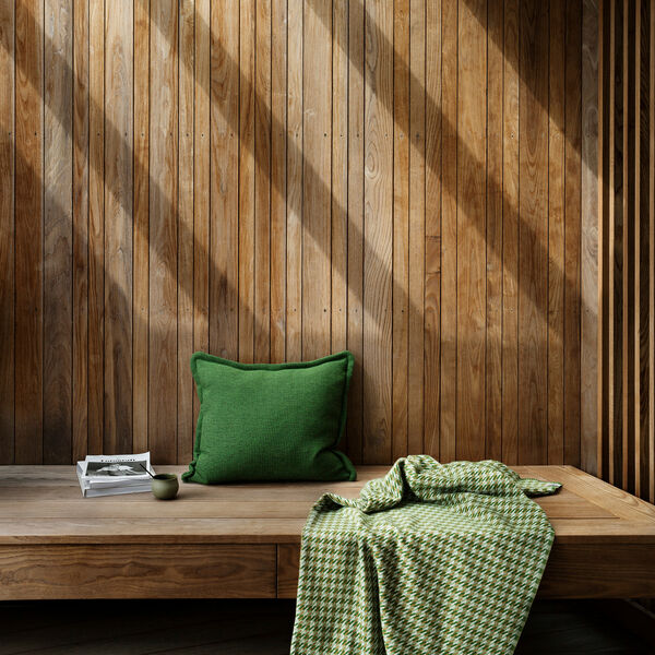 PICNIC Cushion, deep moss green, R&oslash;ros Tweed