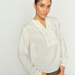 MMEvanda ls Blouse, ecru, MOS MOSH