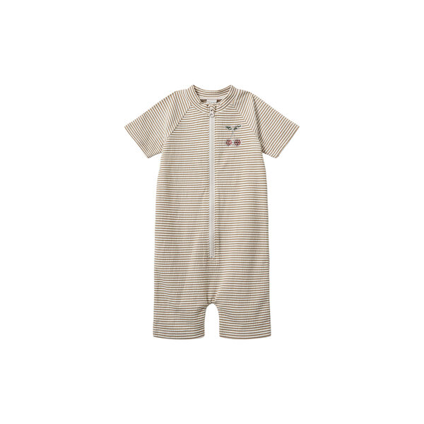 TillaKB Swimsuit, warm stone stripe, Sofie Schnoor