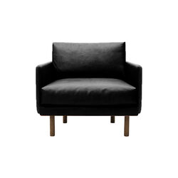 Emo Loungestol, SemiAni Black/r&ouml;kt ek, Bruunmunch Furniture