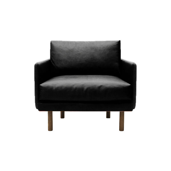 Emo Loungestol, SemiAni Black/r&ouml;kt ek, Bruunmunch Furniture