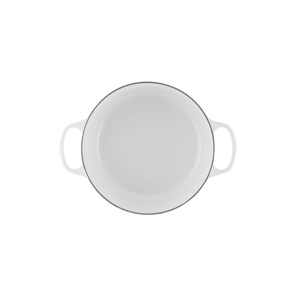 Signature rund gryta &Oslash; 26 cm, white, Le Creuset