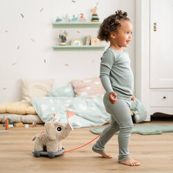 Elphee Pull Along 2-in-1 Toy, sand, Done by Deer