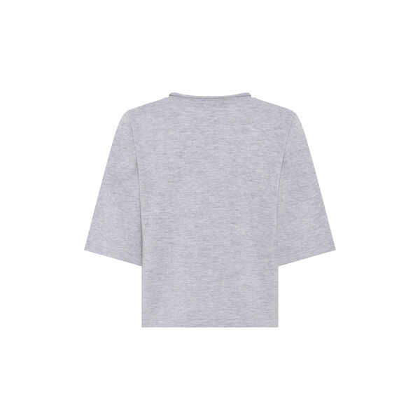 ChalinaBBAndra Knit, light grey melange, Bruuns Bazaar