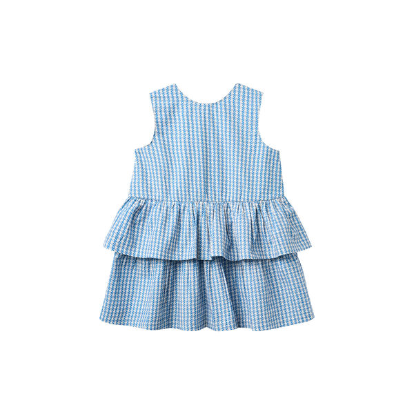 Houndstooth Dress w. Bow, Copenhagen Colors Organics