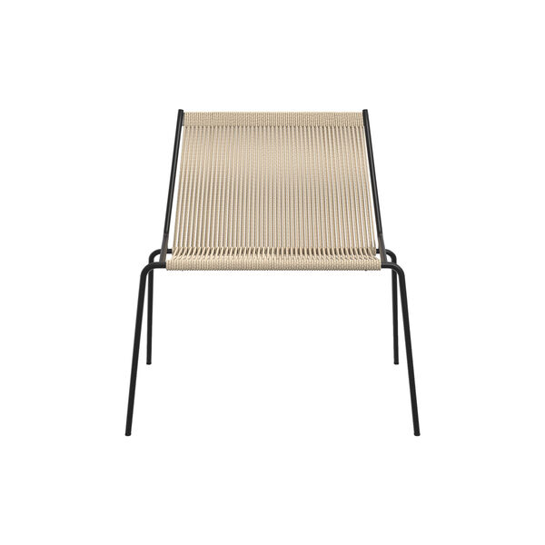 Noel Lounge Chair, black/nature linen, Thorup Copenhagen