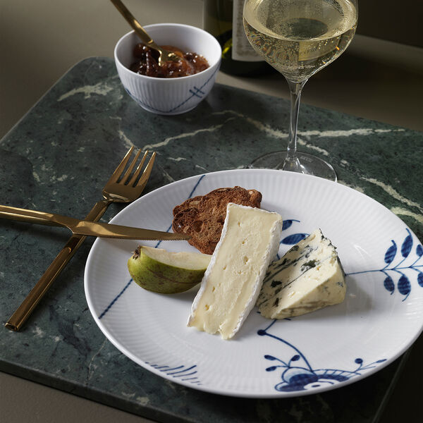 Blue Fluted Mega Coupe tallrik, 23 cm, Royal Copenhagen