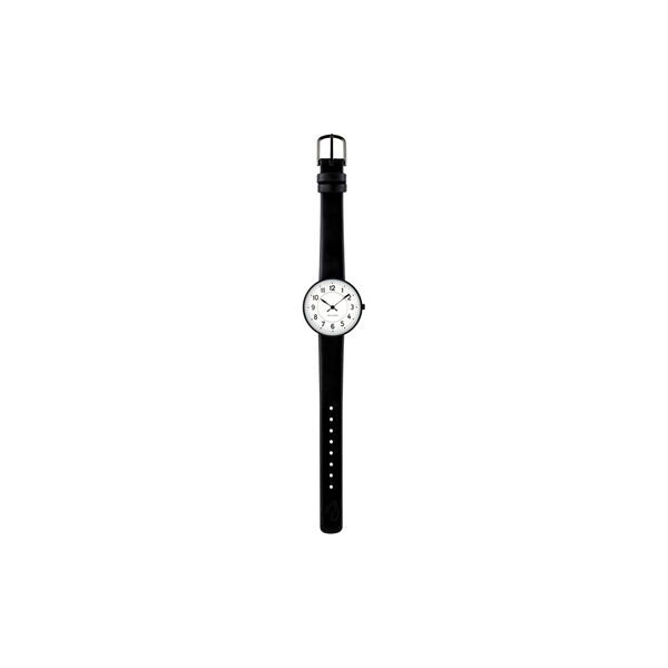 Station armbandsur, white/black/black, Arne Jacobsen Watches