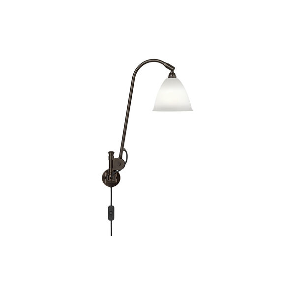 Bestlite BL6 Wall Lamp, bone china/black brass Bestlite BL6 Wall Lamp, bone china/black brass, GUBI