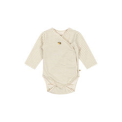 Basic LS Newborn Body, tea stripe, Konges Sløjd