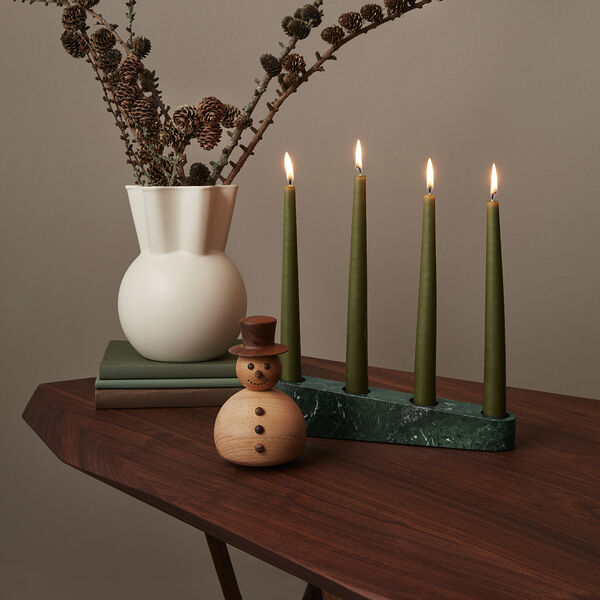 Snowman wooden figurine, Spring Copenhagen