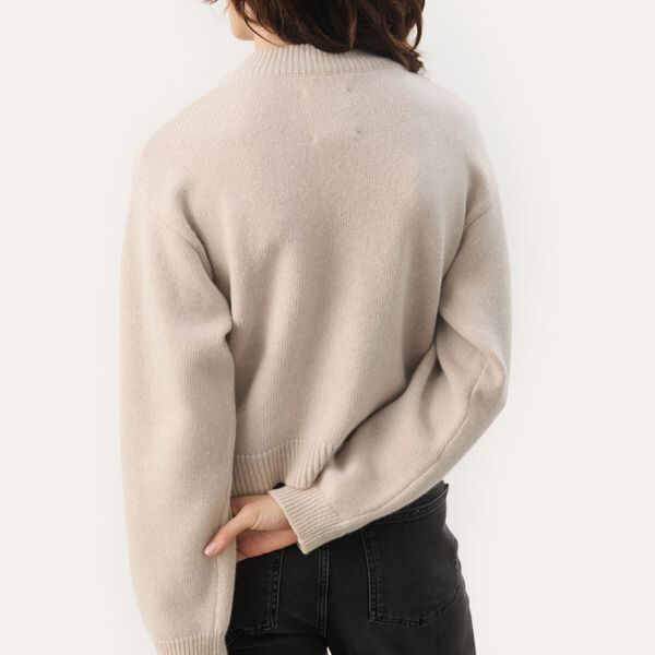 MarilouPW Cardigan, french oak melange, Part Two