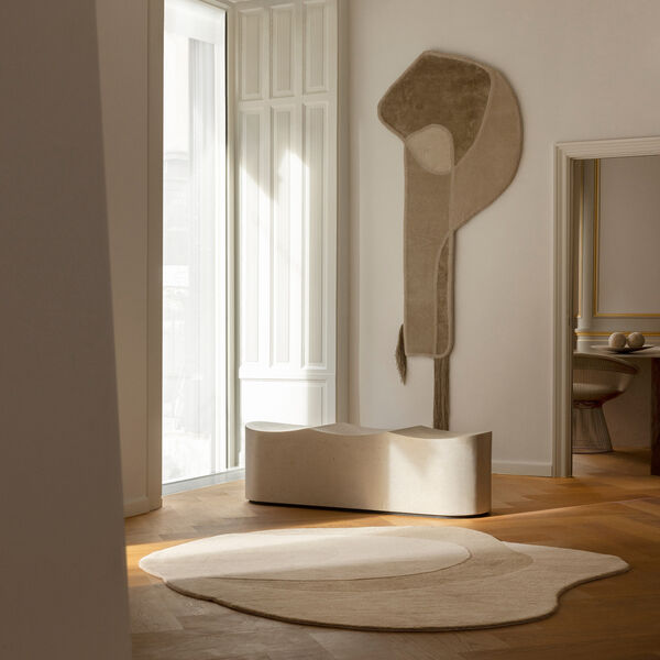 Optical Web golvmatta, camel, Linie Design