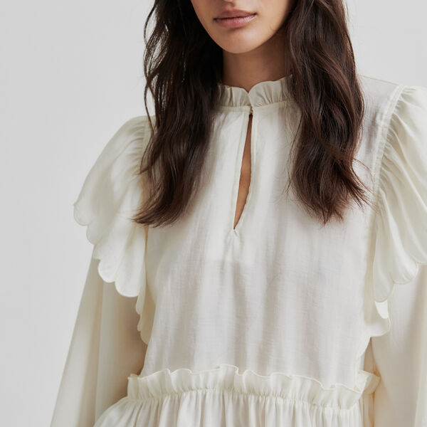 Terra Frill Blouse, tofu Terra Frill Blouse, tofu, Second Female