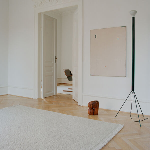 Blonde Maze golvmatta, white, Linie Design