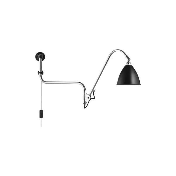 Bestlite BL10 vägglampa, svart/krom, GUBI
