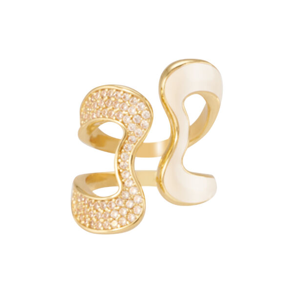 B LINE Ring, sand white B LINE Ring, sand white, bangle up