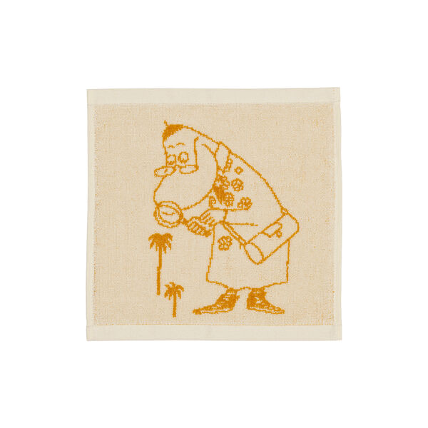 Mumi hand towel Hemulen 25x25 cm, ocher, Moomin Arabia