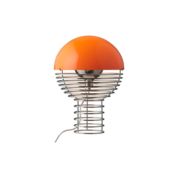 Wire Table Lamp, orange, Verpan