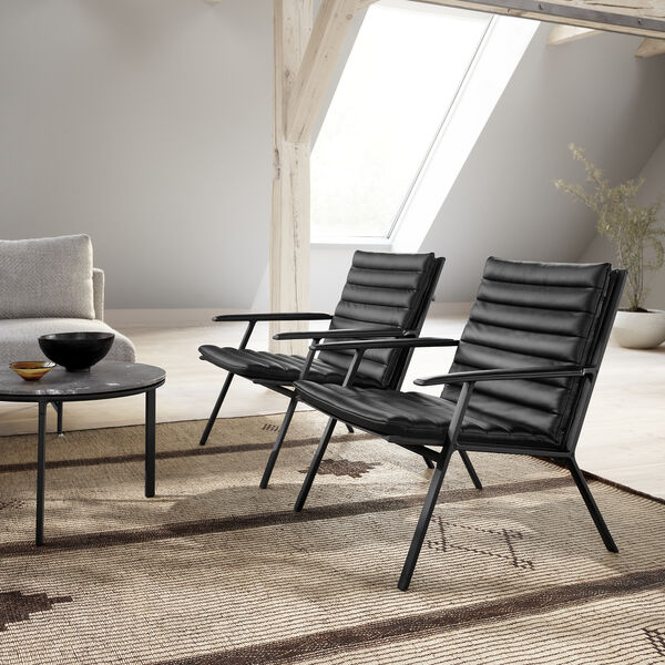 VIPP456 Lounge Chair, black/black, Vipp
