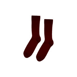 Classic Organic Sock, oxblood red, Colorful Standard