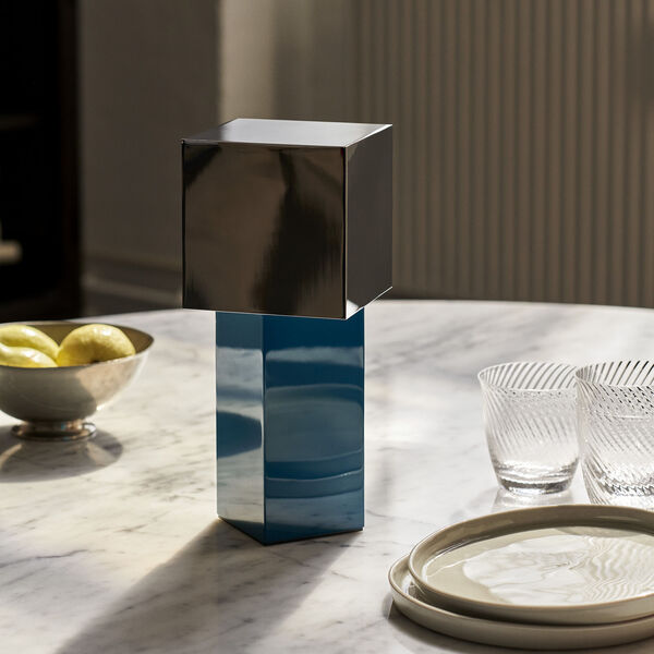 Pivot ATD7 Portable Table Lamp, blue silver Pivot ATD7 Portable Table Lamp, blue silver, &Tradition