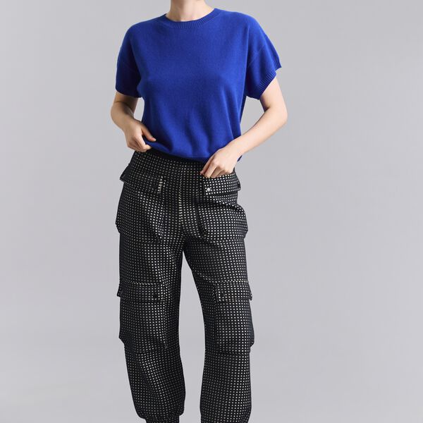 Cloud cashmere kort&auml;rm blus, fresh blue, BITTE KAI RAND