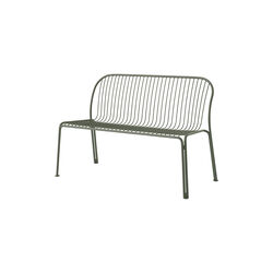 Thorvald SC111 Outdoor Dining Bench, bronze green, &Tradition