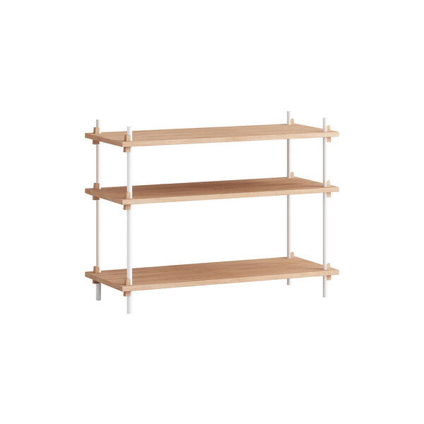 Shelving System &ndash; S.65.1.A, oak/white, MOEBE