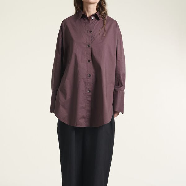 Core cotton storskjorta, raisin, BITTE KAI RAND