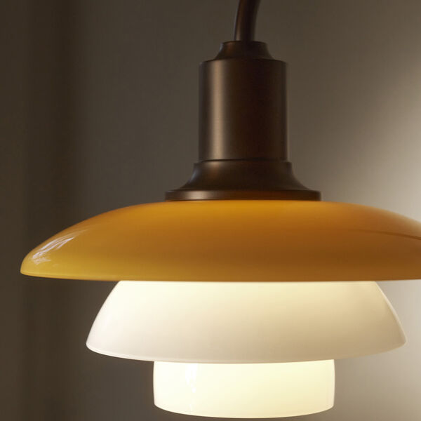 PH 2/2 Wall Lamp Centenary Edition, amber/opal white, Louis Poulsen
